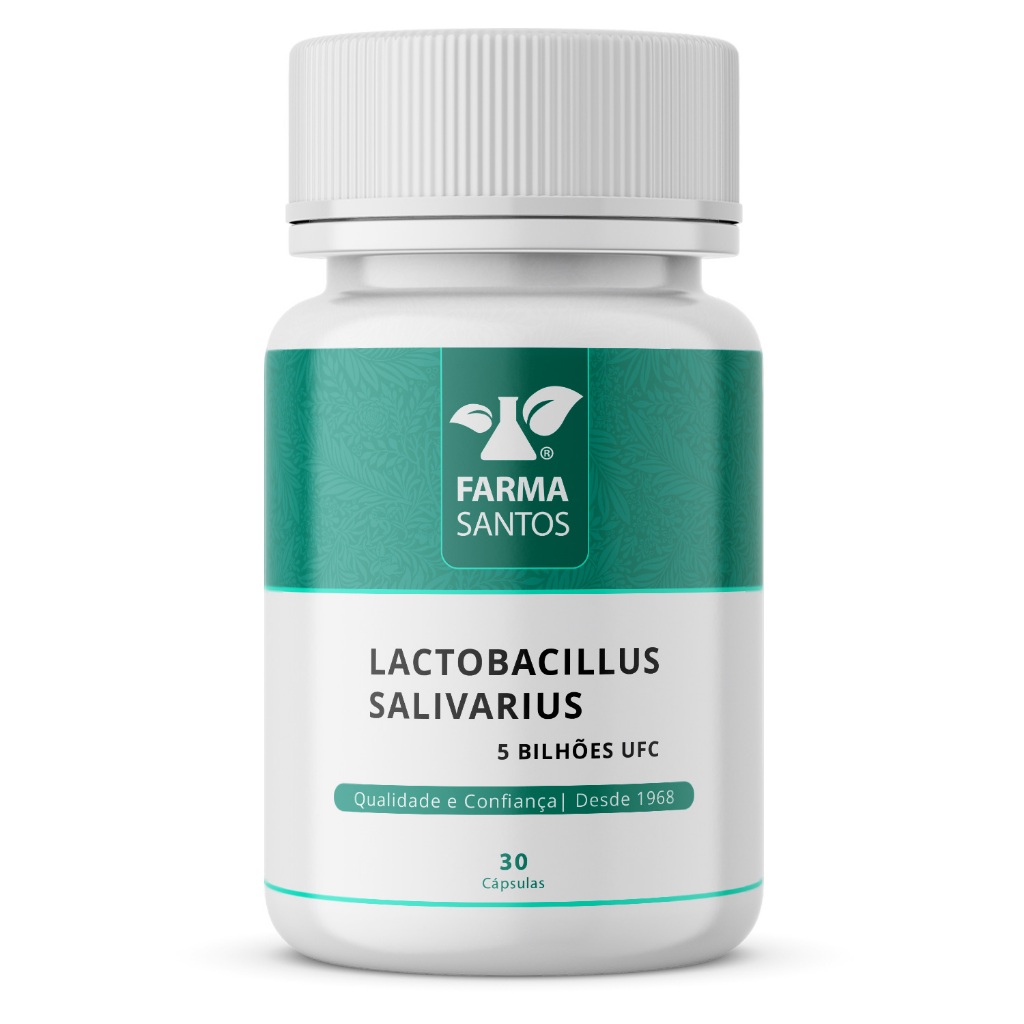 Lactobacillus Salivarius 5 Bilhões UFC 30 Cápsulas