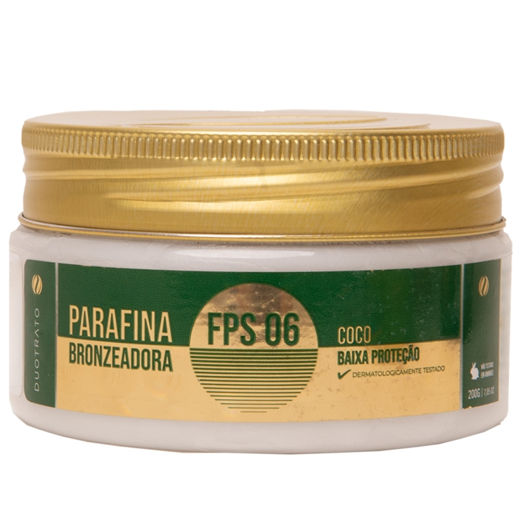 Parafina Bronzeadora Coco 200g Duotrato