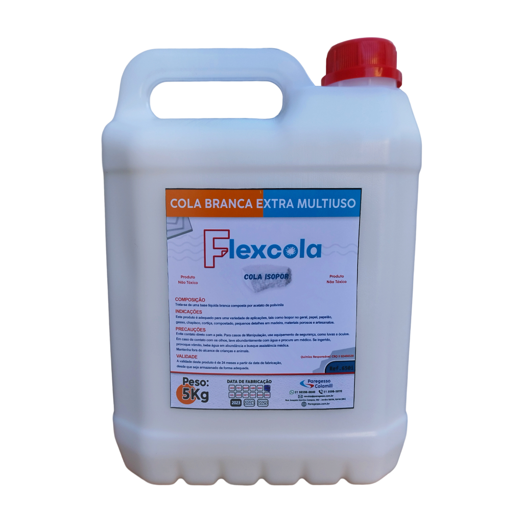 Cola PVA Branca para Isopor e Cartonados - Flexcola