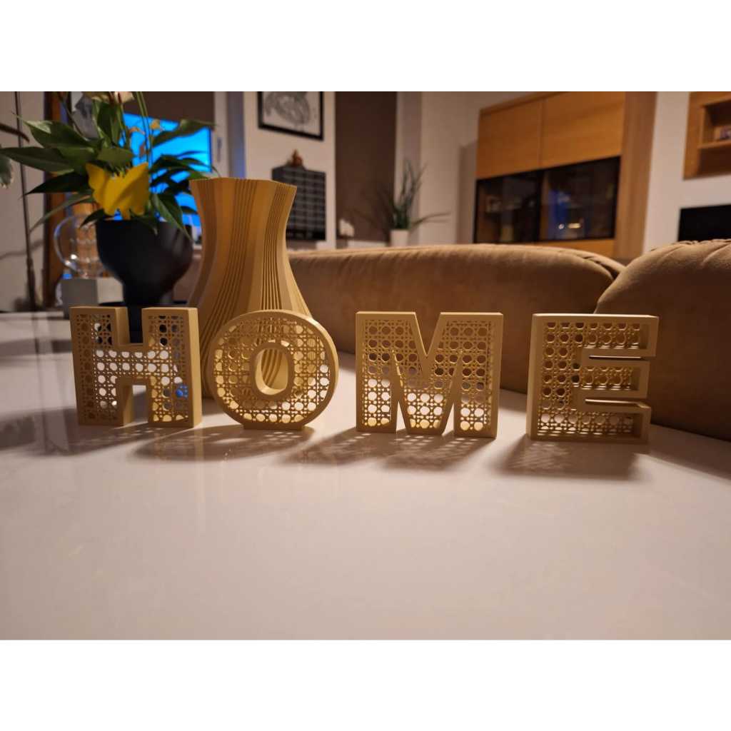 Home Decoração de Sala e Móveis Adorno Decorativo palavra pra bancada Estilo Palha Indiana - Palavra Home em Oferta na Shopee