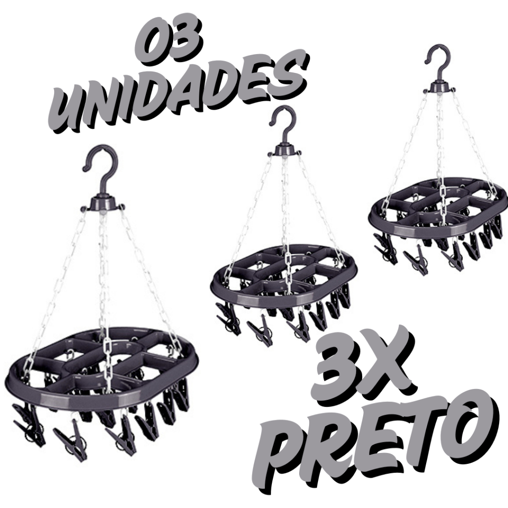 Varal de Roupas Íntimas Calcinhas Com 48 Prendedores ENVIO FULL