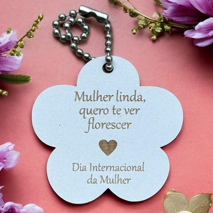 Kits chaveiro Dia das Mulheres, Mulher, Flor, lembrancinha MDF, Kit com 10, 30, 50, 80 e 100 em Oferta na Shopee