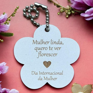 Kits chaveiro Dia das Mulheres, Mulher, Flor, lembrancinha MDF, Kit com 10, 30, 50, 80 e 100 em Oferta na Shopee
