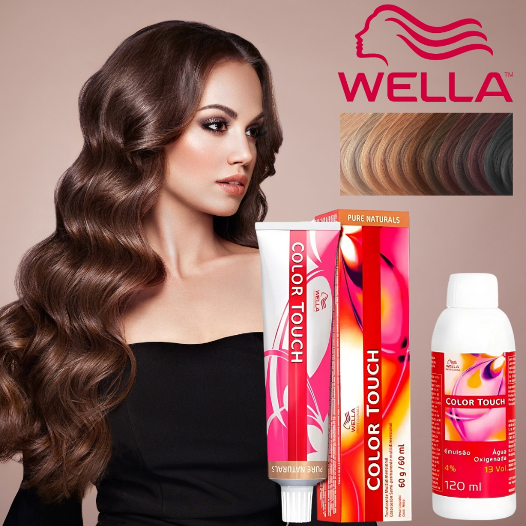 Tinta para Cabelo Color Touch Wella Sem Amônia + Emulsão 4% 13vol Envio Imediato