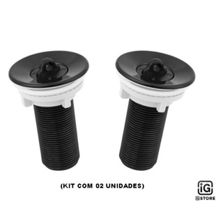 Kit 02 Válvula de Pia Lavatório Abs Lavabo 7/8 Preto em Oferta na Shopee
