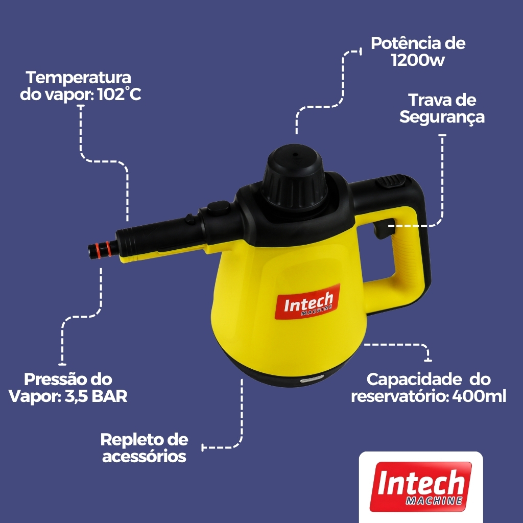 Vaporizador E Higienizador 1200w Vapor Top Clean Intech Machine · foto 2