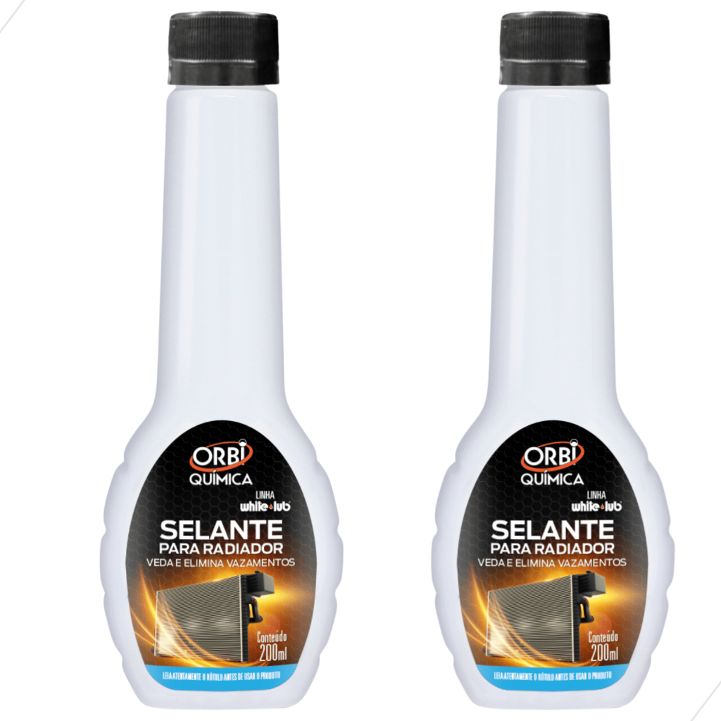 Kit 2 Selante Para Radiador Elimina Veda Sela Furos e Vazamentos 200ml Orbi