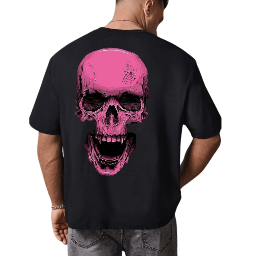 Camiseta Oversized Estampa Skeleton Estilo Streetwear Confortavel E Estiloso