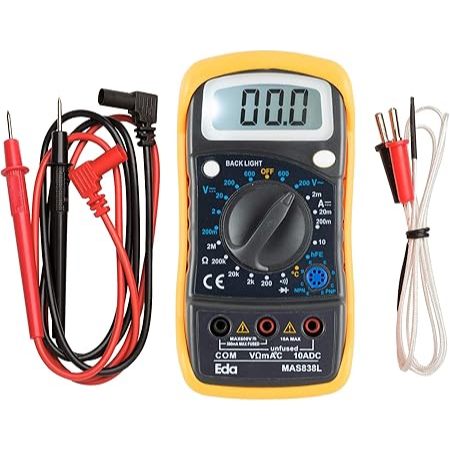 Multímetro Digital Com Sensor De Temperatura - Eda Oficina Eletricista Manutenção Automotiva