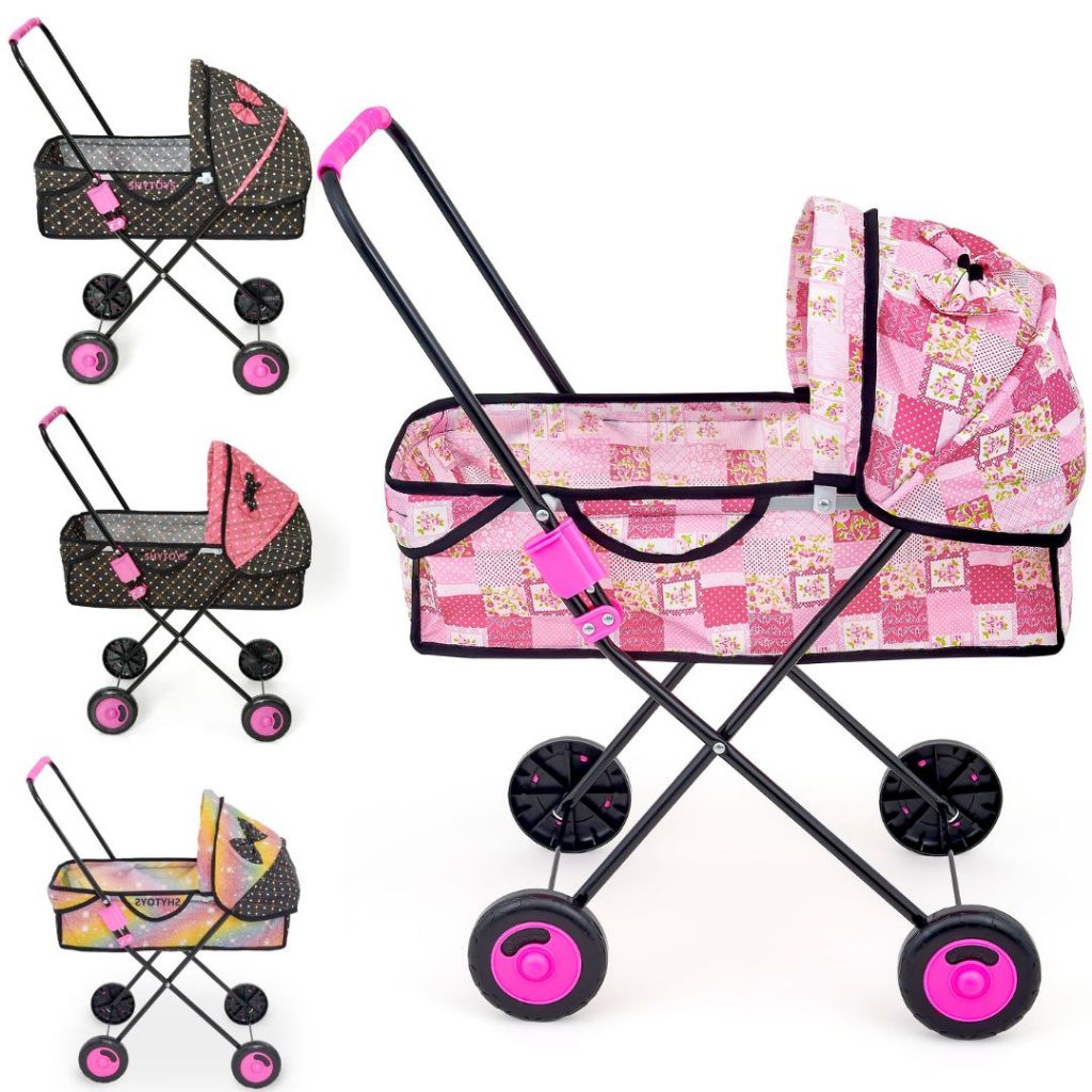 Carrinho de Boneca Reborn milan Alive infantil de menina Luxo shine carrinho para boneca