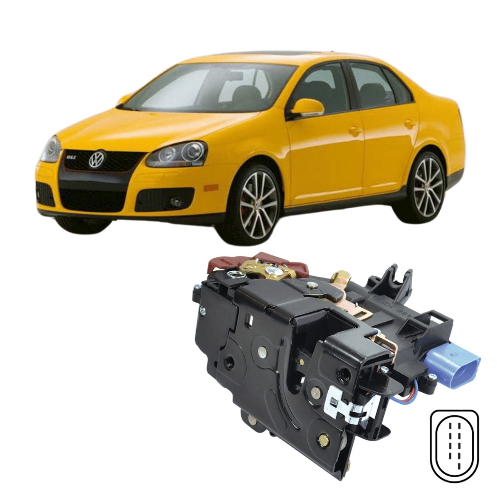 Fechadura Elétrica Porta Dianteira Esquerda Jetta 2006 /2010
