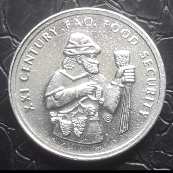 Moeda Fao Turquia 50.000 Lira 1999 flor de cunho.
