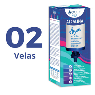 Vela Refil Para Filtro de Barro Água Alcalina Ionizada C/ Magnésio - Cx 02 unid. - Oasis em Oferta na Shopee