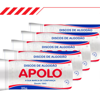 Kit 5 ou 12 Discos de Algodão Apolo Para o Rosto Limpeza Facial Remoção de Maquiagem em Oferta na Shopee