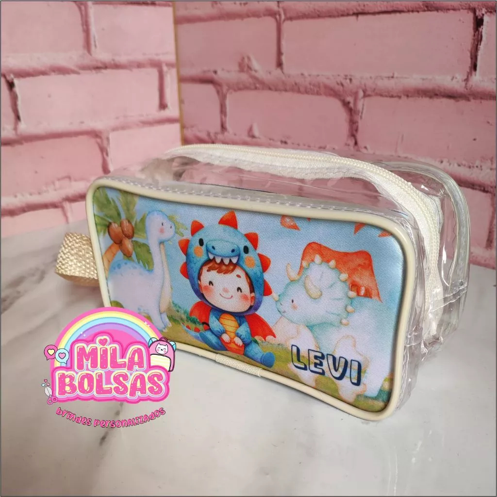 35 Bolsa Estojo transparente Personalizadas Lembrancinhas, Bolsinha Aniversario