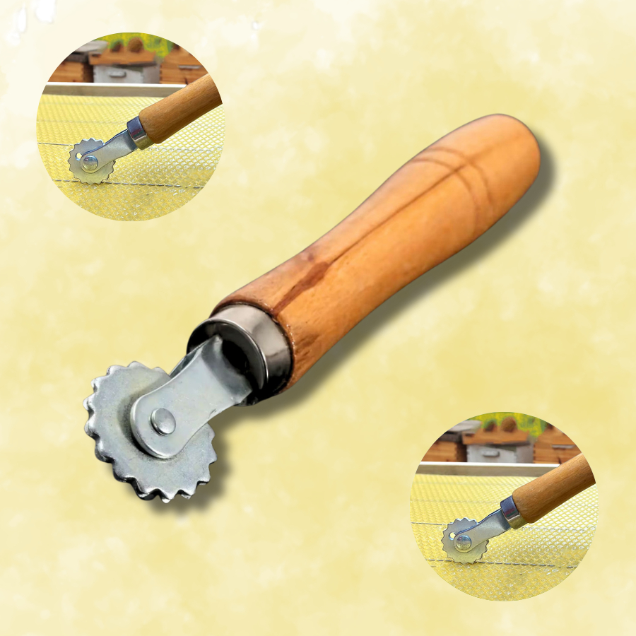 Carretilha  Manual Para Encrustar Cera Alveolada De Abelha No Quadro Caixilho