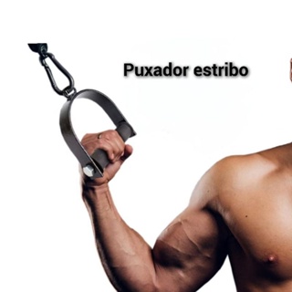 Puxador estribo fechado Cross Over musculação academia em Oferta na Shopee