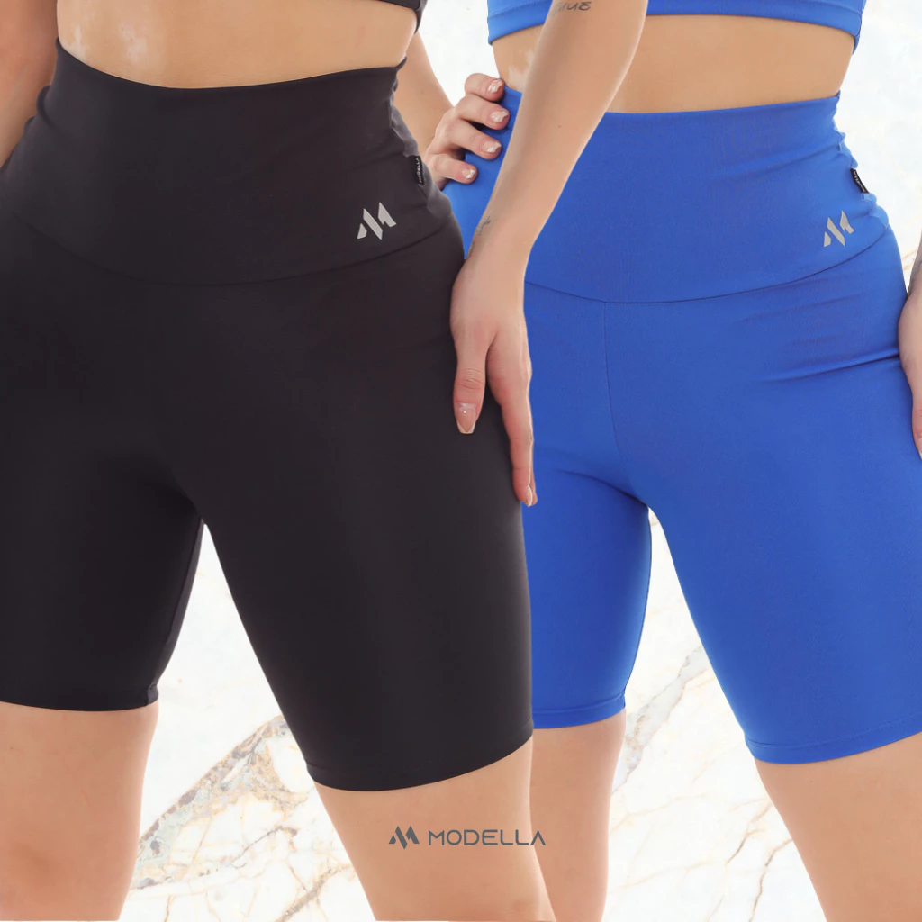 Kit 2 Bermudas Blackout  Zero Transparência Fitness — imagem 1