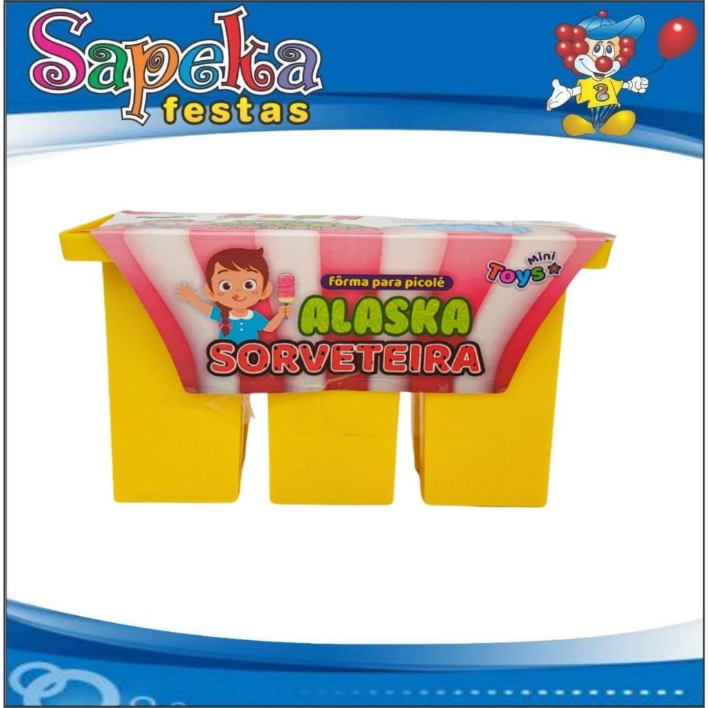 Forma de Picolé Padrão Picoleteira Profissional com palito reutilizável 6 PICOLES