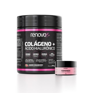 Colágeno Ácido Hialurônico + 1 Hidratante Labial de Cereja - Renova Be em Oferta na Shopee