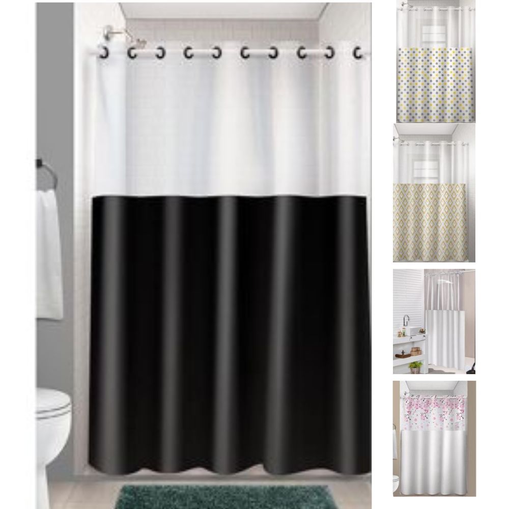 cortina anti mofo pvc de banheiro impermeável para banheiro