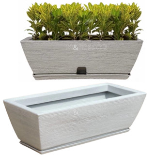vasos para planta jardineira floreira decorativo casa jardim com prato 65x55x22 kit ou unidade em Oferta na Shopee