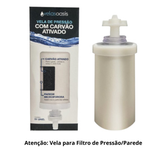 Vela  Refil para Filtro de Pressão Parede com Carvão Ativado - Oasis em Oferta na Shopee