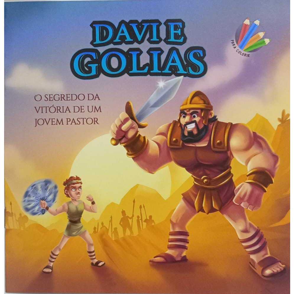 Davi E Golias O Segredo Da Vitória De Um Jovem Pastor - Livro Para Colorir Cpb Casa Publicadora Brasileira