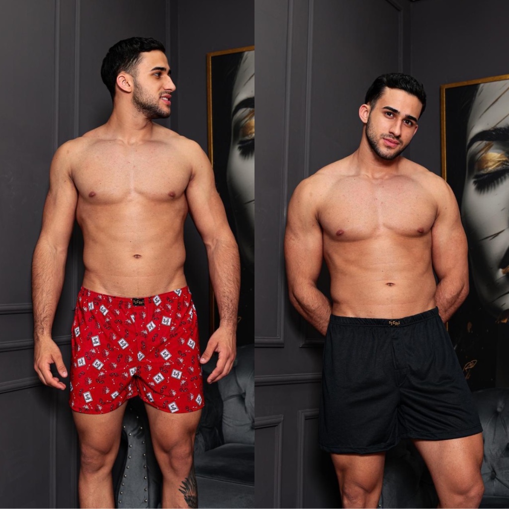 Kit 2 Pijamas Masculino Short Cueca Samba Canção Micro Fibra Fresquinho