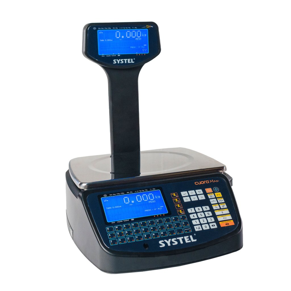Balança Com Torre 30kg Etiquetadora Digital Cuora Max - Systel
