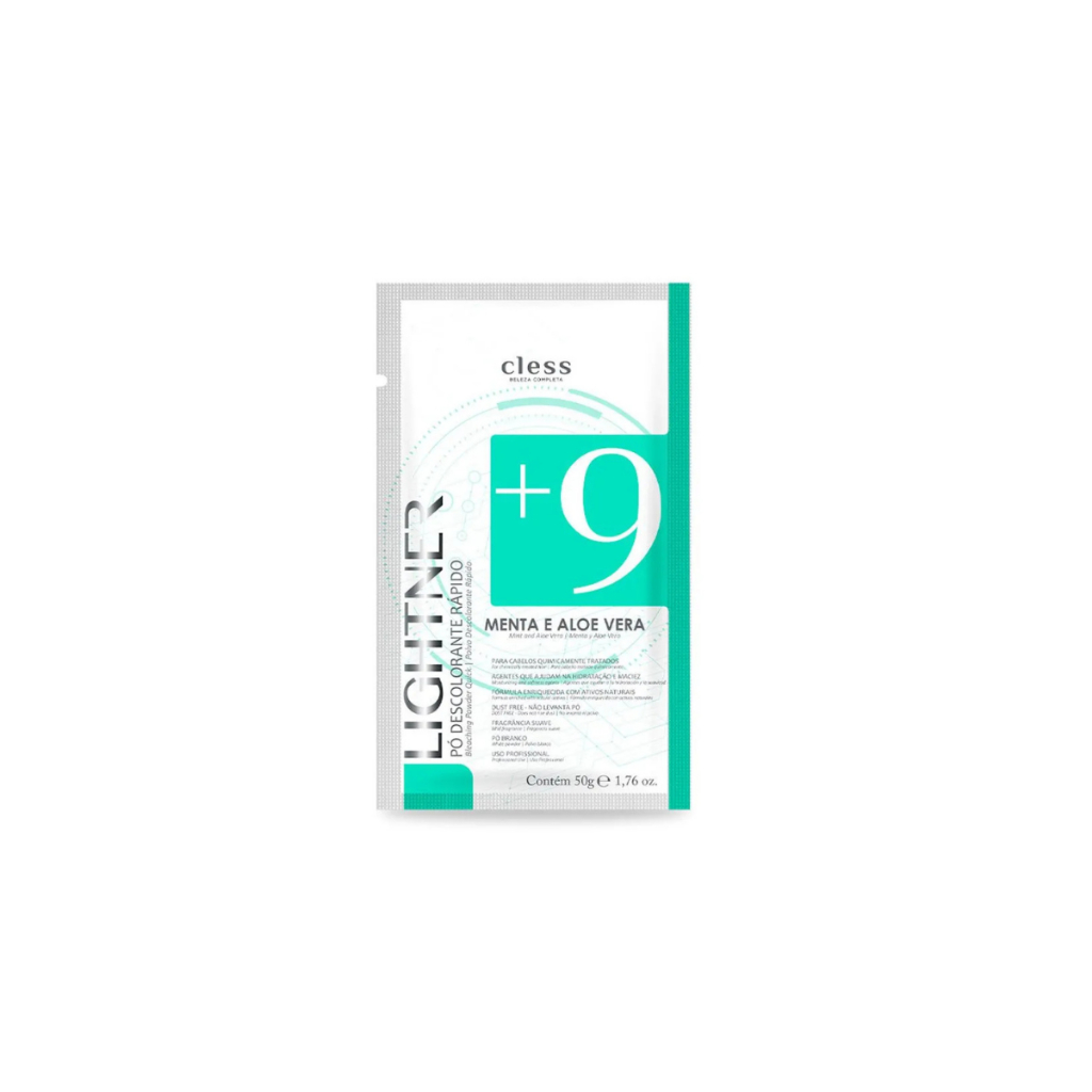 Pó Descolorante Rápido Menta E Aloe Vera Cless Lightner 50g