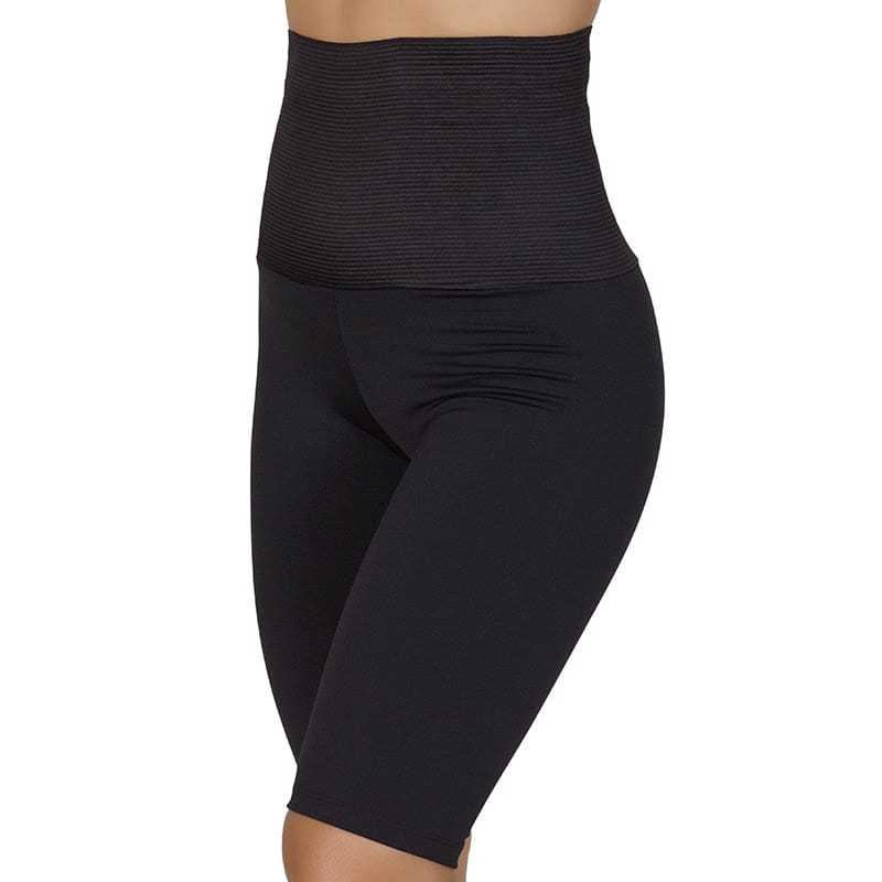 Bermuda Modeladora Compressão Redutora de Medidas Cós Alto Preta