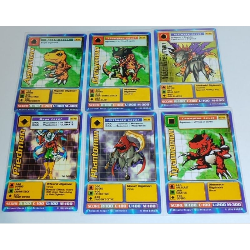 Escolha até 20 Cartas de Digimon Digi-Battle Card Game