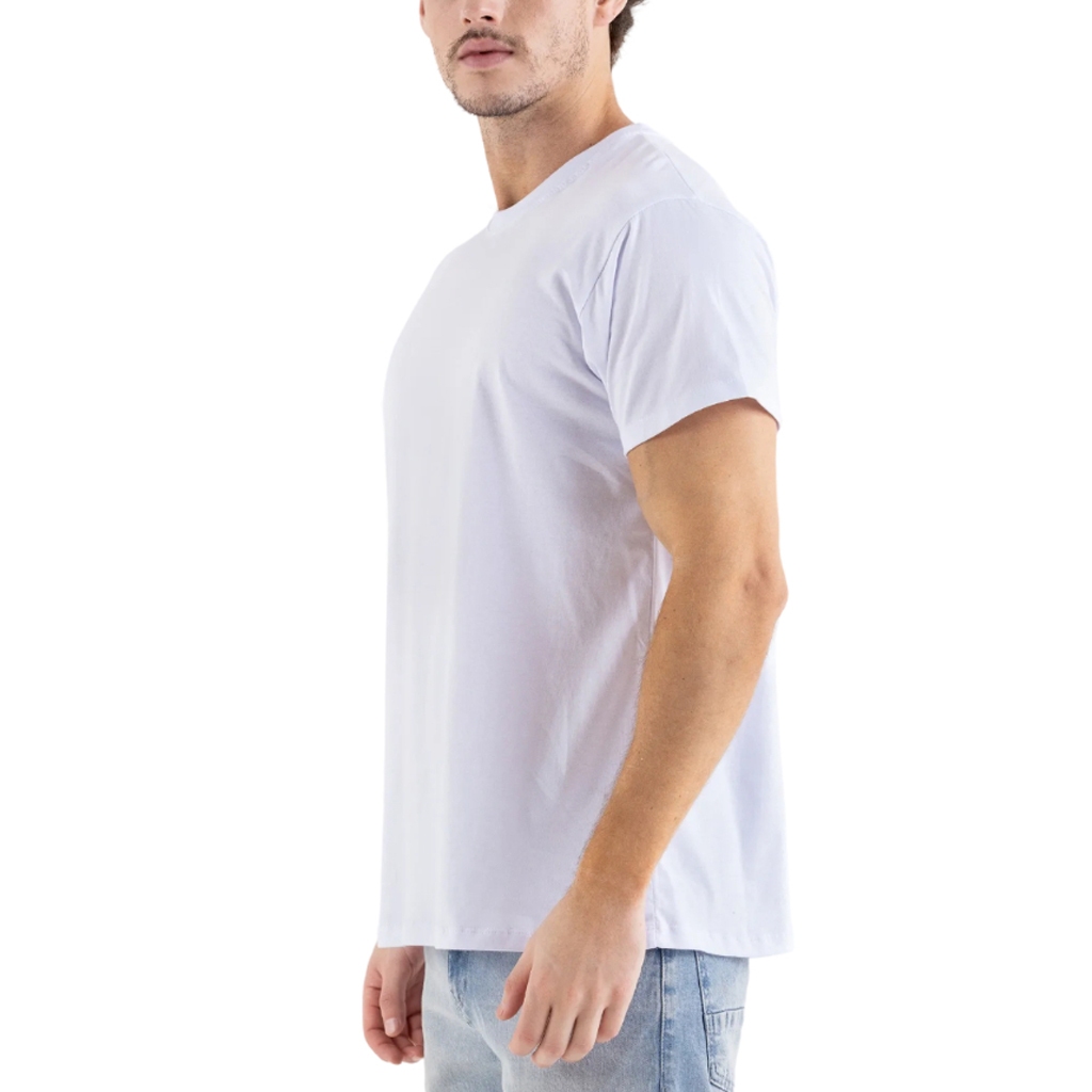 Camiseta Masculina Atacado Branca Lisa Básica 100% Algodão