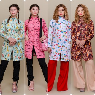 Jaleco Feminino Acinturado temático hospital, lash, infantil, clean em Oferta na Shopee