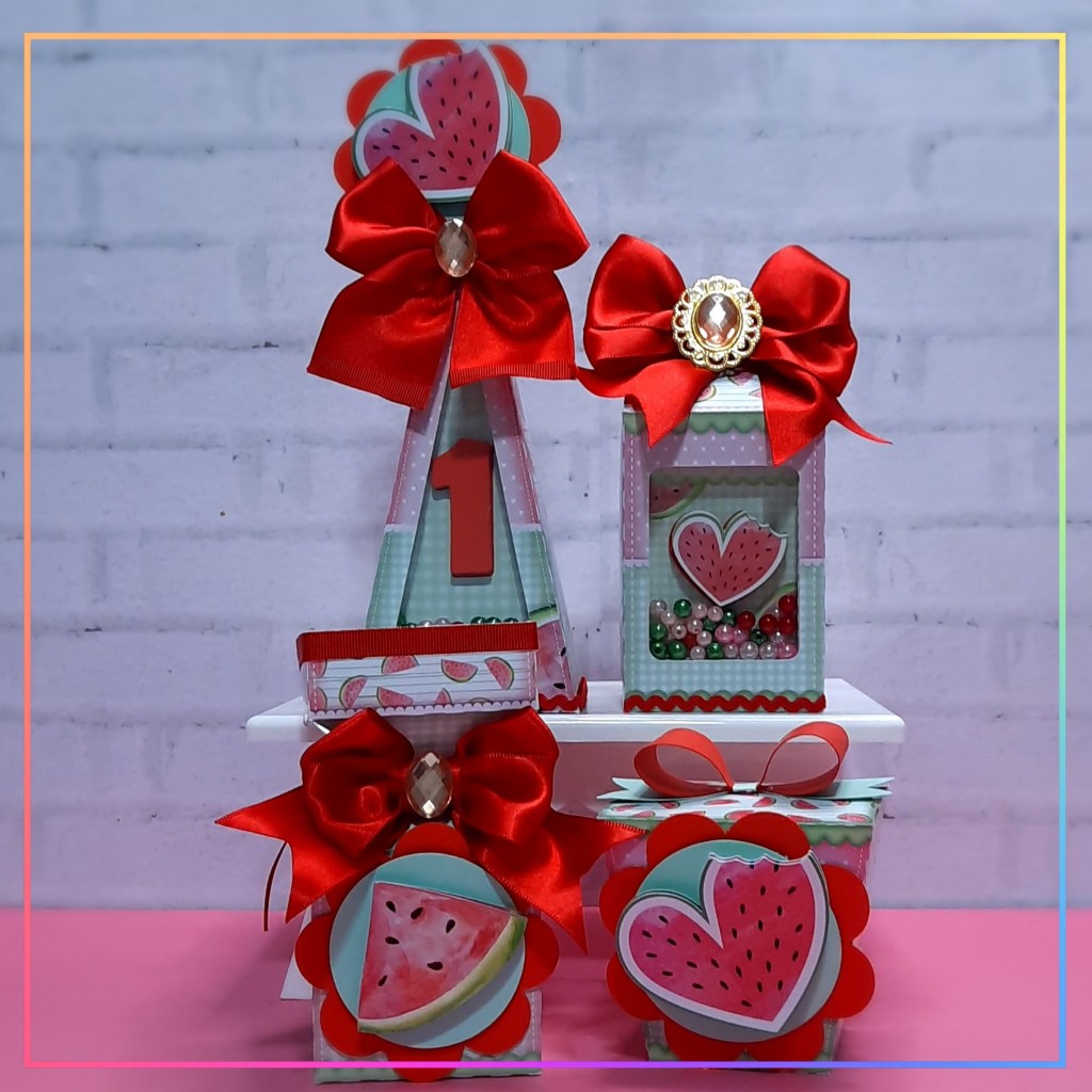 Kit Festa Melancia/20 Itens/Lembrancinhas/Aniversário/Tema Melancia/Personalizados