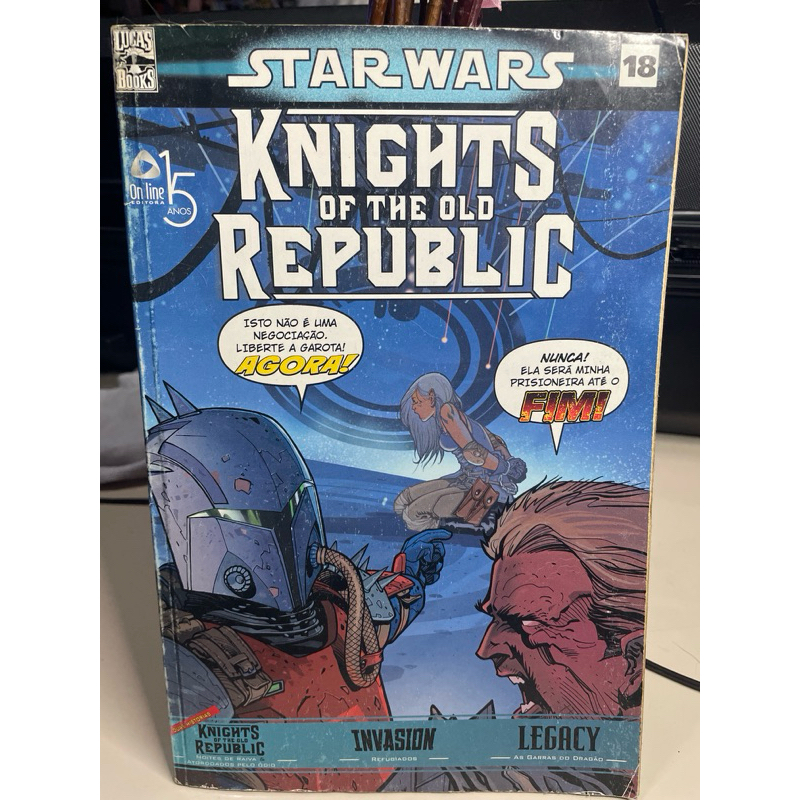 Star Wars knights of the old Republic capa cartão