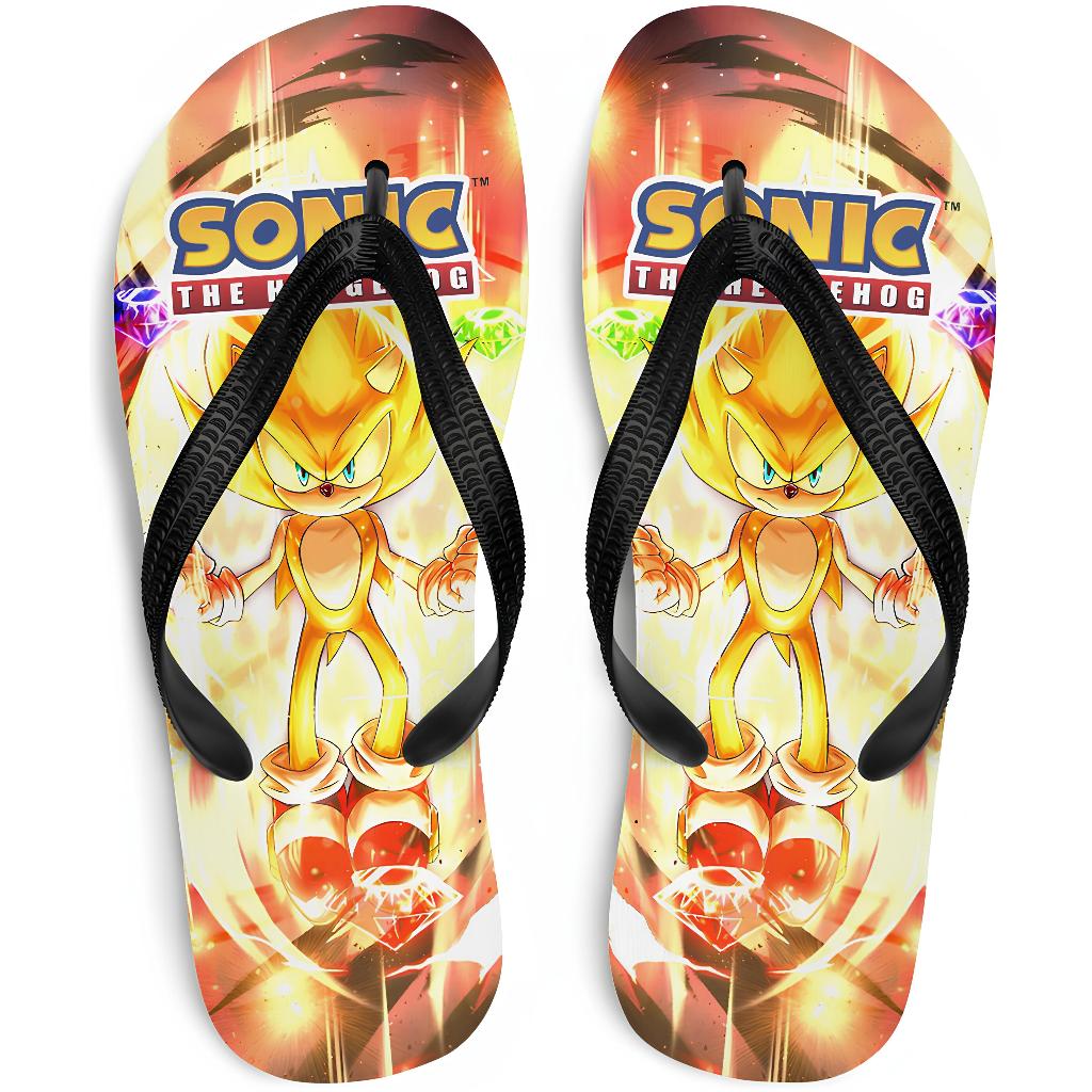 Chinelo do Super Sonic Personalizado Infantil 2 MODELOS