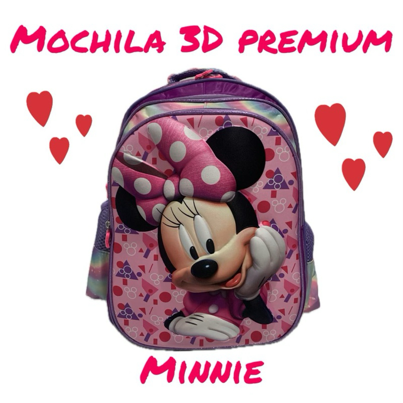 Mochila Minnie Rosa 3d: Onde Comprar | BuscaProdutos