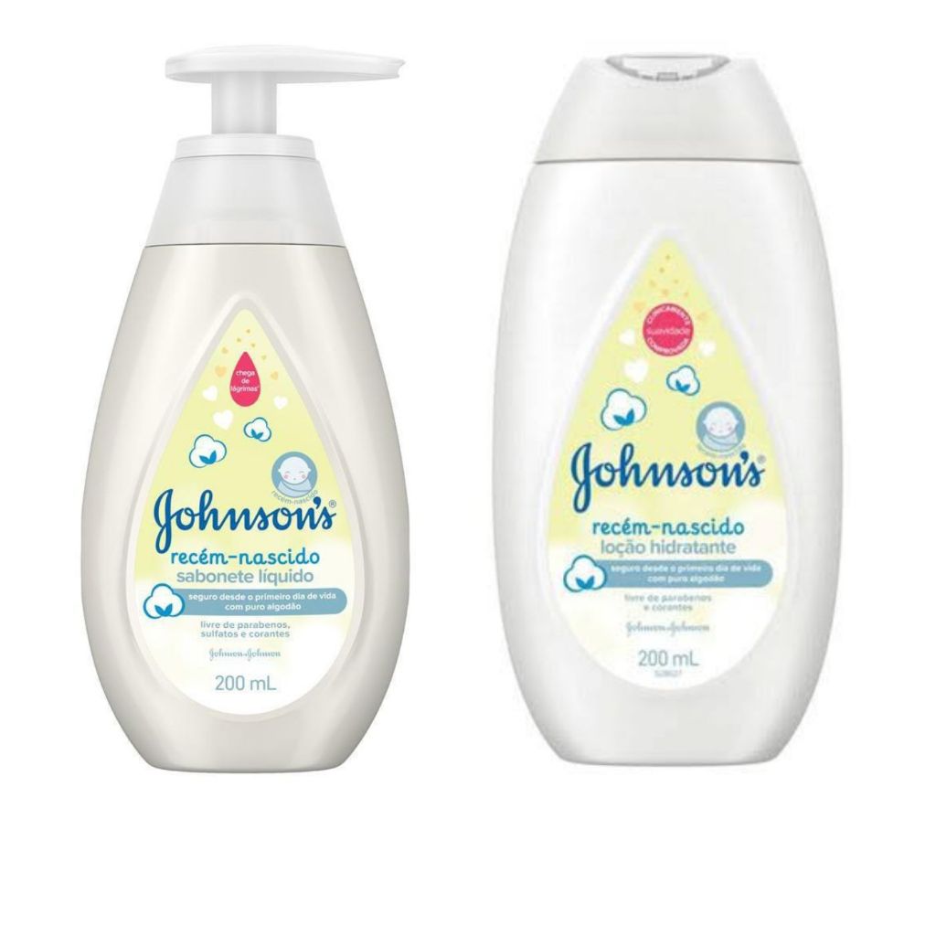 Kit Recém Nascido Johnson Loção Hidratante+ Sabonete Líquido - 02 Itens