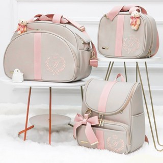 KIT BOLSA MATERNIDADE DE LUXO BORDADO - TEMA: BRASÃO PRINCESA (3 PEÇAS) PERSONALIZAMOS