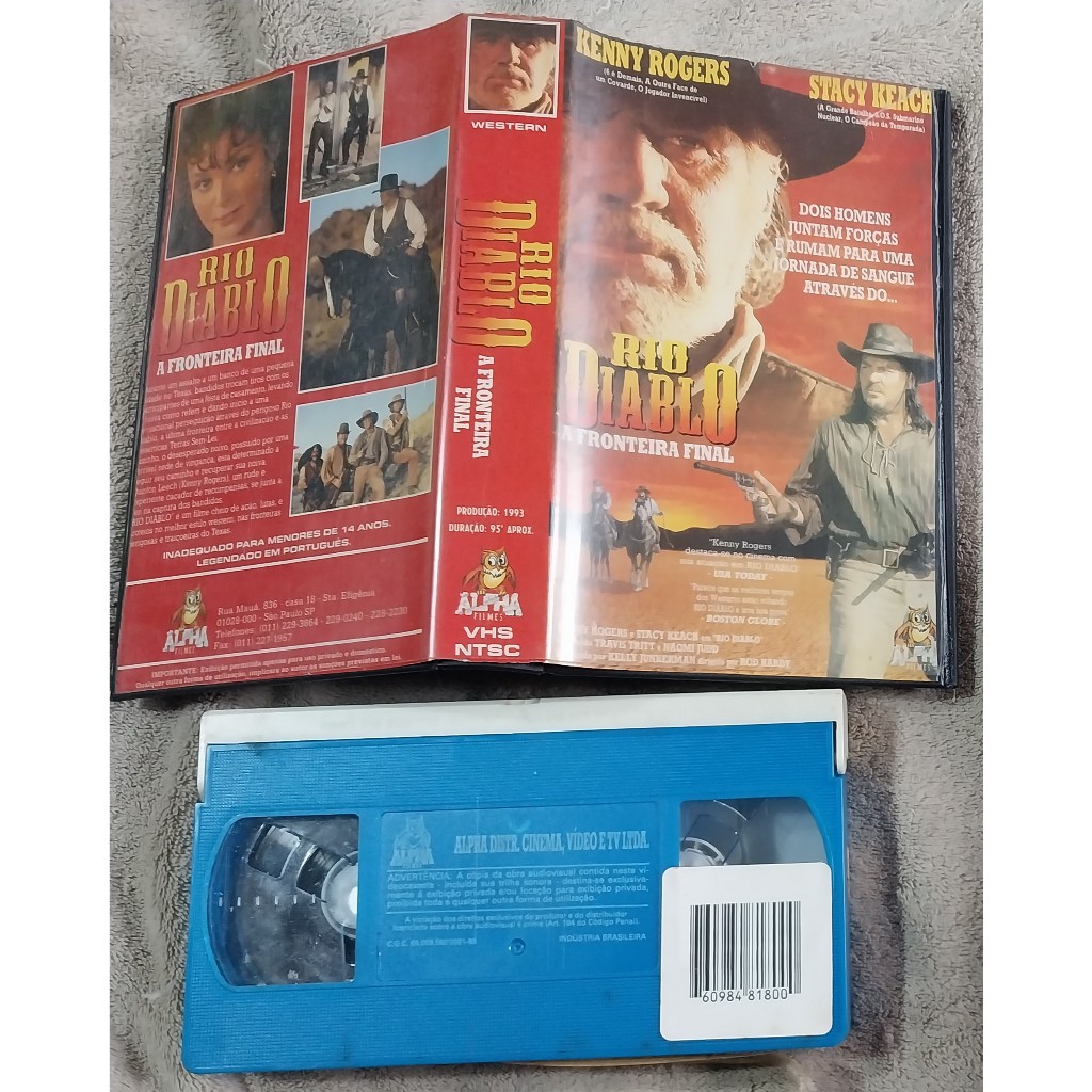 vhs original rio diablo – a fronteira final (no estado)