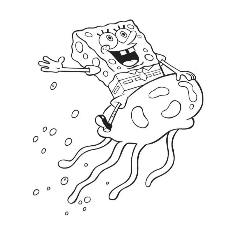 Kit 100 Desenhos Bob Esponja para Pintar e Colorir - A4 Folhas Soltas