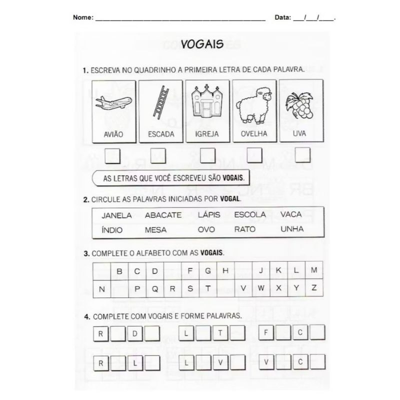 Vogais para Imprimir: Onde Comprar | BuscaProdutos