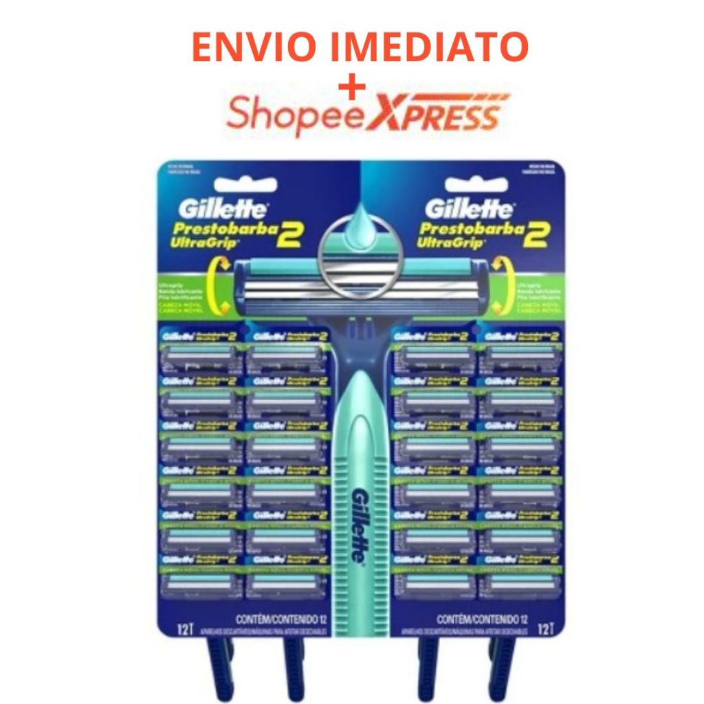 Aparelho Barbear Prestobarba Ultragrip Móvel Gillette C/24