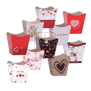 Kit 10 Cachepot Papel Decorado, Pote 11/12, Xingó. em Oferta na Shopee