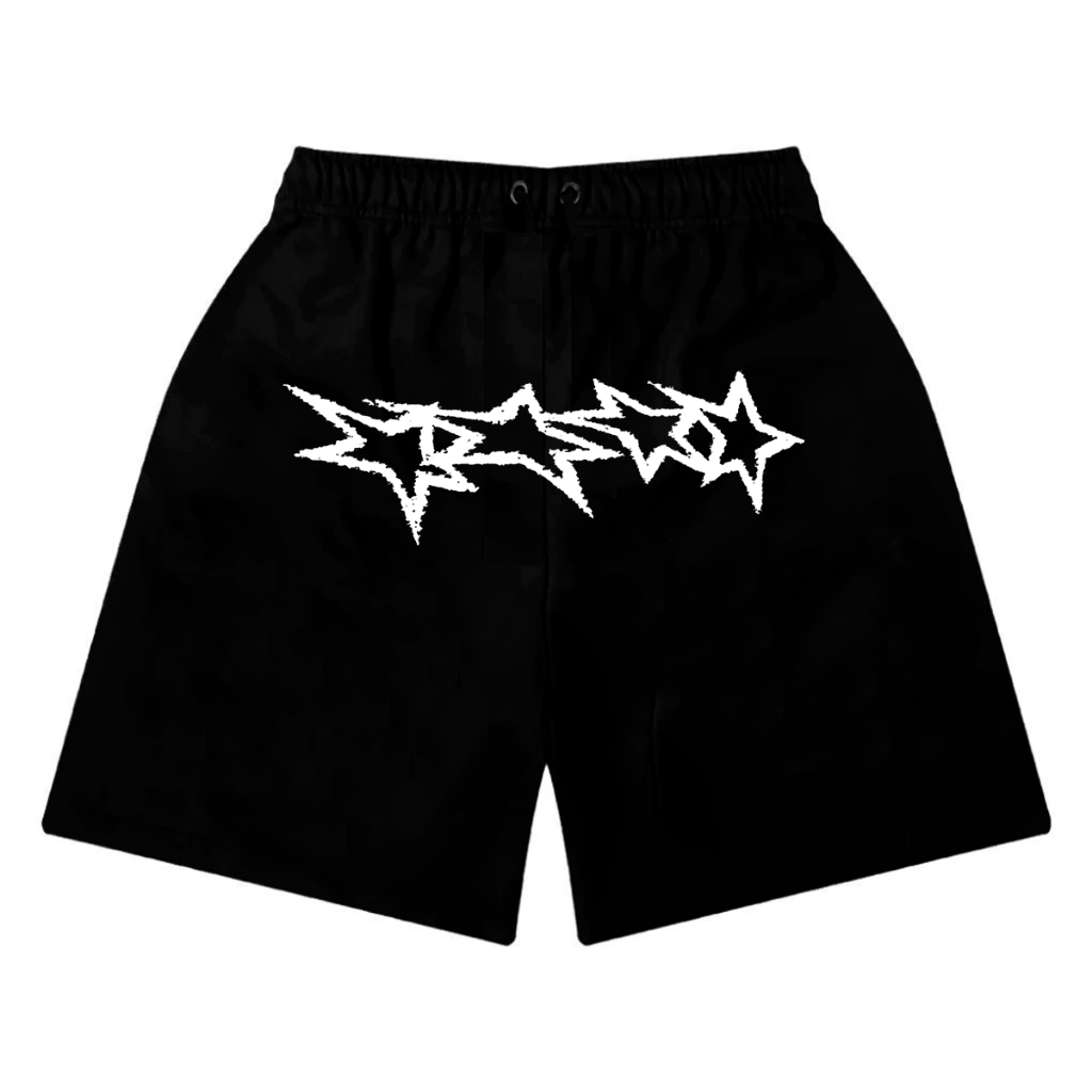 Short Bermuda de Moletom Star Y2K Estrelas Central Trap Streetwear em Oferta na Shopee