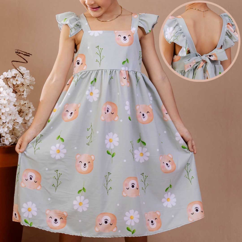 Vestido Menina Floral Colorido Luxo Cores Vibrantes