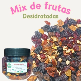 Mix de frutas desidratadas, petisco, roedores, hamster, gerbil, Twister, coelhos, chinchila, maçã, banana,uva passa em Oferta na Shopee