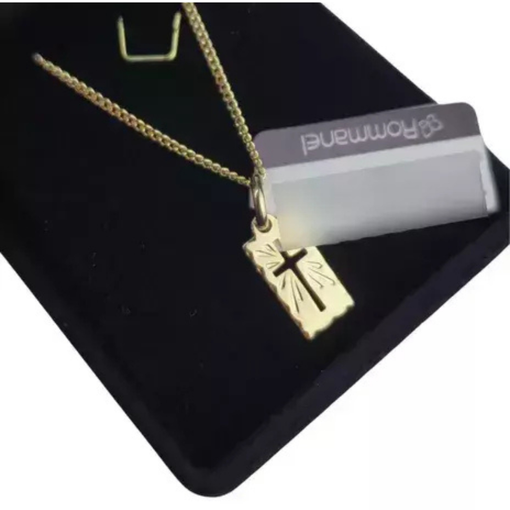 Cordão Masculino Banhado Ouro 18k Rommanel Elegante Casual Tamanho 60cm FR em Oferta na Shopee